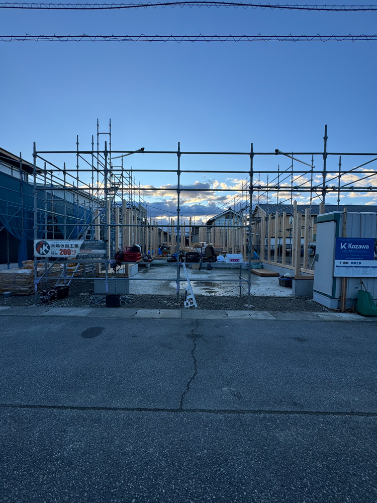 年末の建て方～滑川市辰野の家～